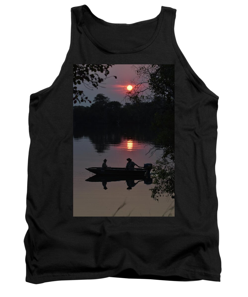 River Tank Top featuring the photograph Sunset Over the Kafue River by Ben Foster