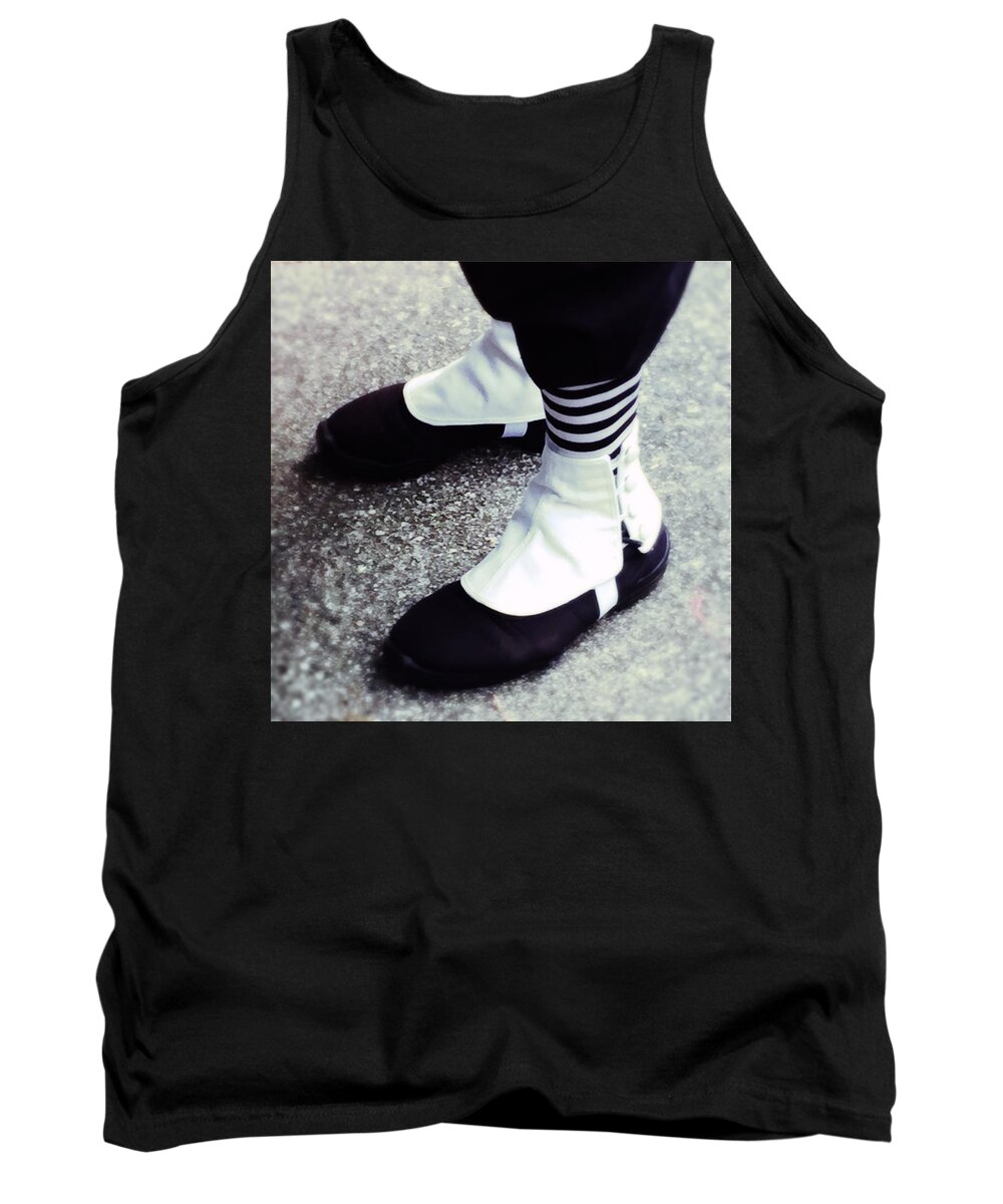 Mime Tank Top featuring the photograph The Mime by Lisa Burbach