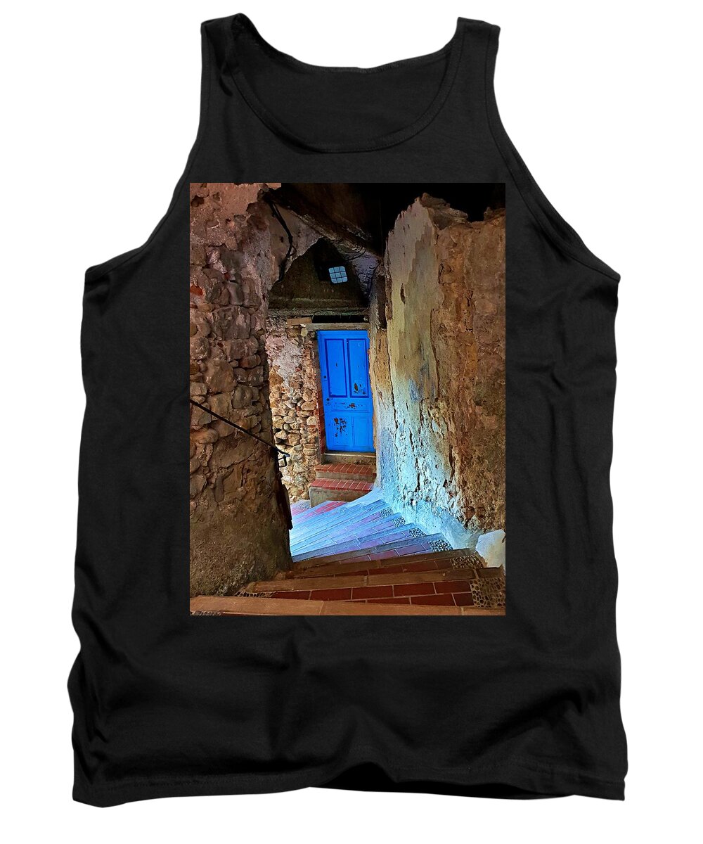Tunnel Tank Top featuring the photograph The Secret Doorway by Andrea Whitaker