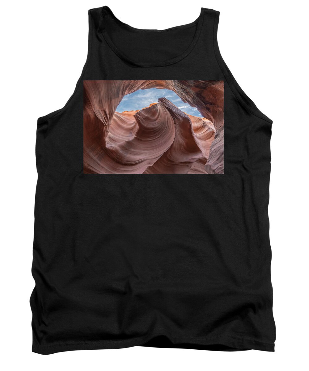 Antelope Canyon Tank Top featuring the photograph The Swirl, Antelope Canyon by Arthur Oleary