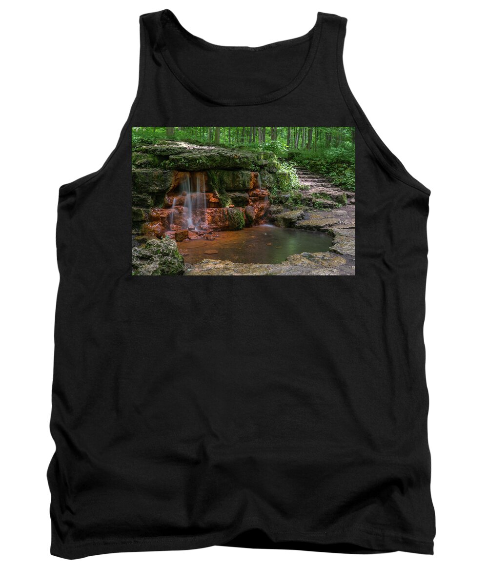 Yellow Springs Tank Top featuring the photograph The Yellow Spring by Arthur Oleary