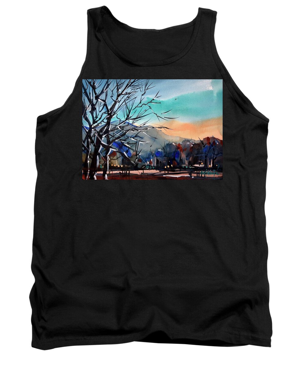  Tank Top featuring the painting Tuesday Afternoon 03 by Ugljesa Janjic