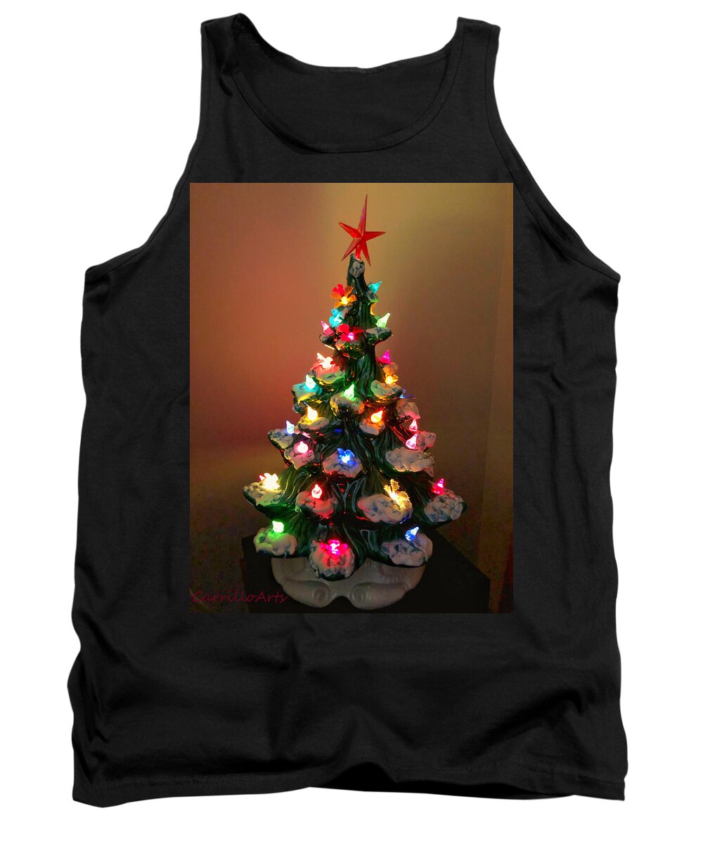 Christmas Tree Tank Top featuring the photograph Vintage Christmas by Ruben Carrillo