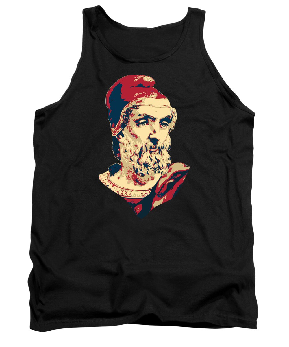 Archimedes Tank Top featuring the digital art Archimedes by Filip Schpindel