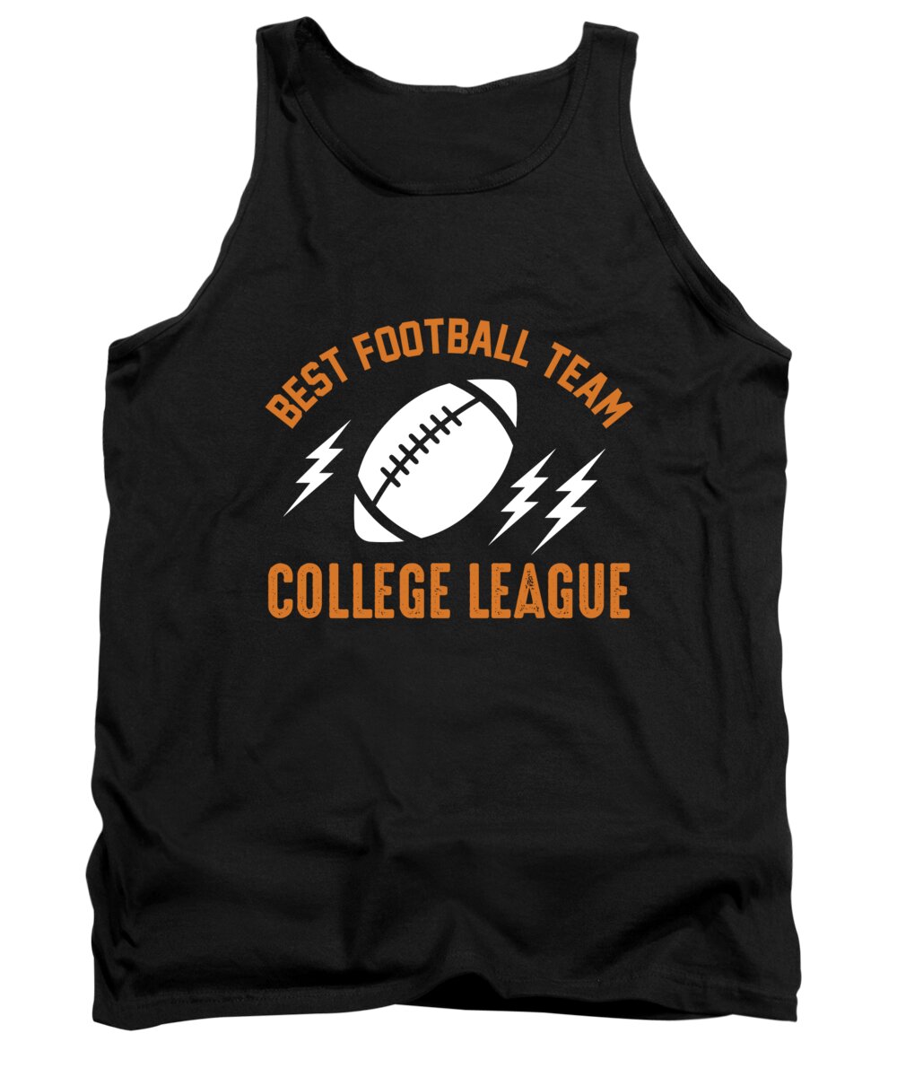 American Football Tank Top featuring the digital art Best football team college league by Jacob Zelazny