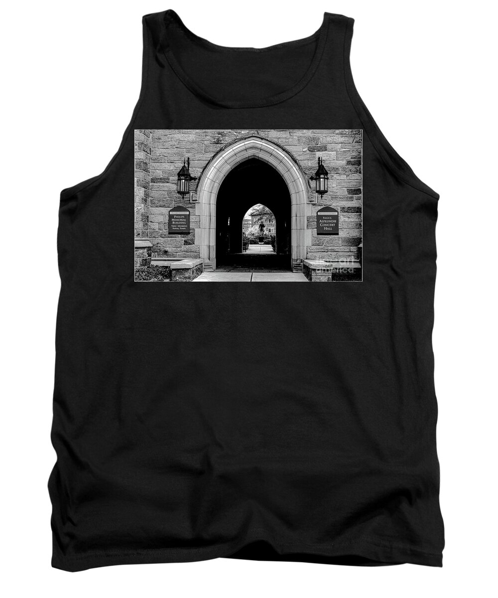 #wcu #philips Memorial Building #west Chester University Of Pennsylvania Tank Top featuring the photograph Outside View by Sandy Moulder
