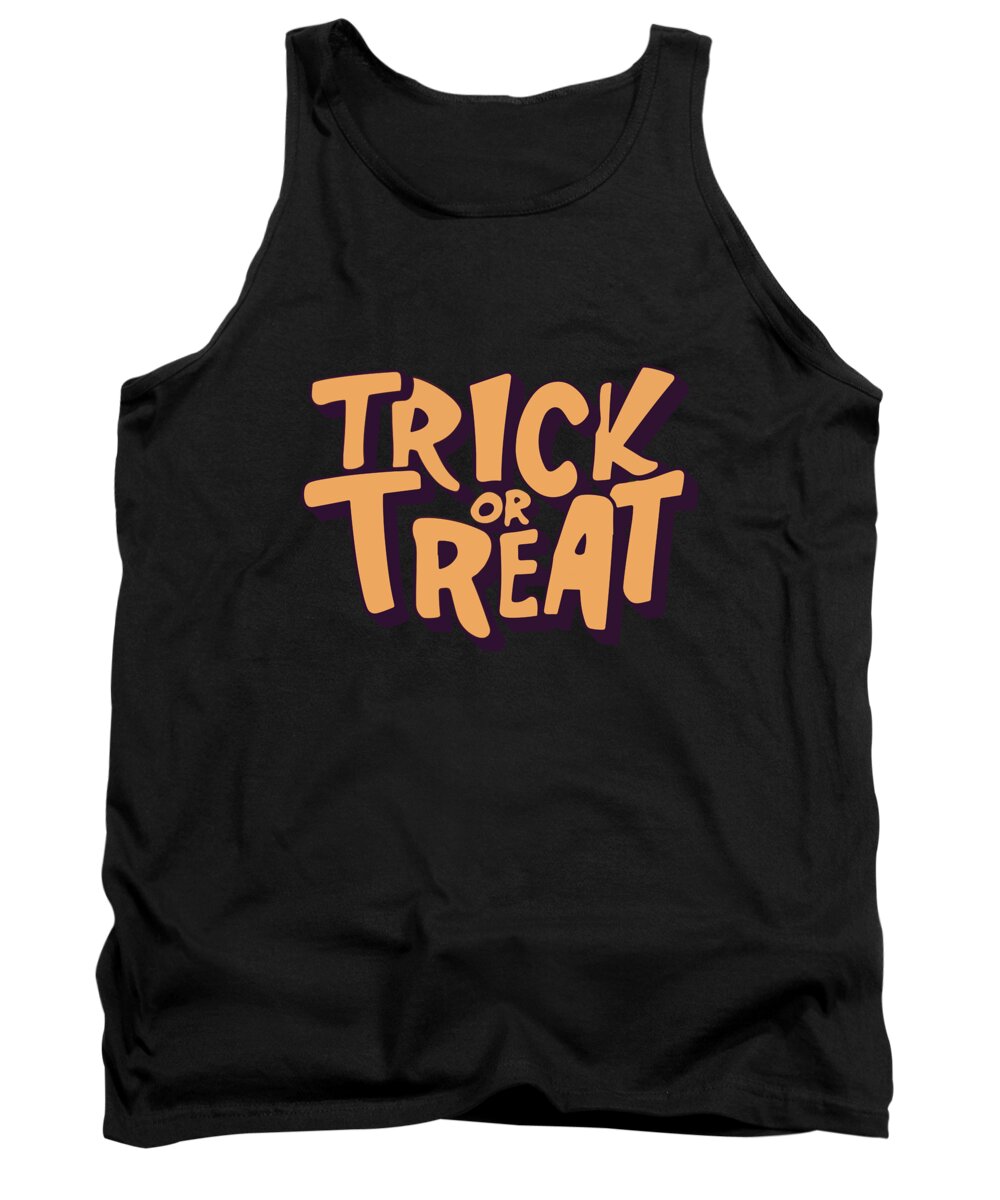 Halloween Tank Top featuring the digital art Trick or Treat Halloween #1 by Flippin Sweet Gear