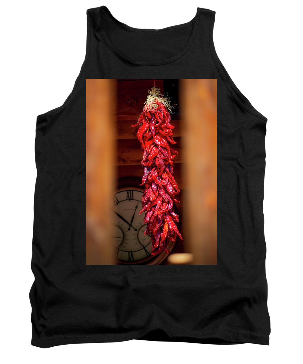 Taos Tank Top featuring the photograph Chile Ristra #2 by Elijah Rael