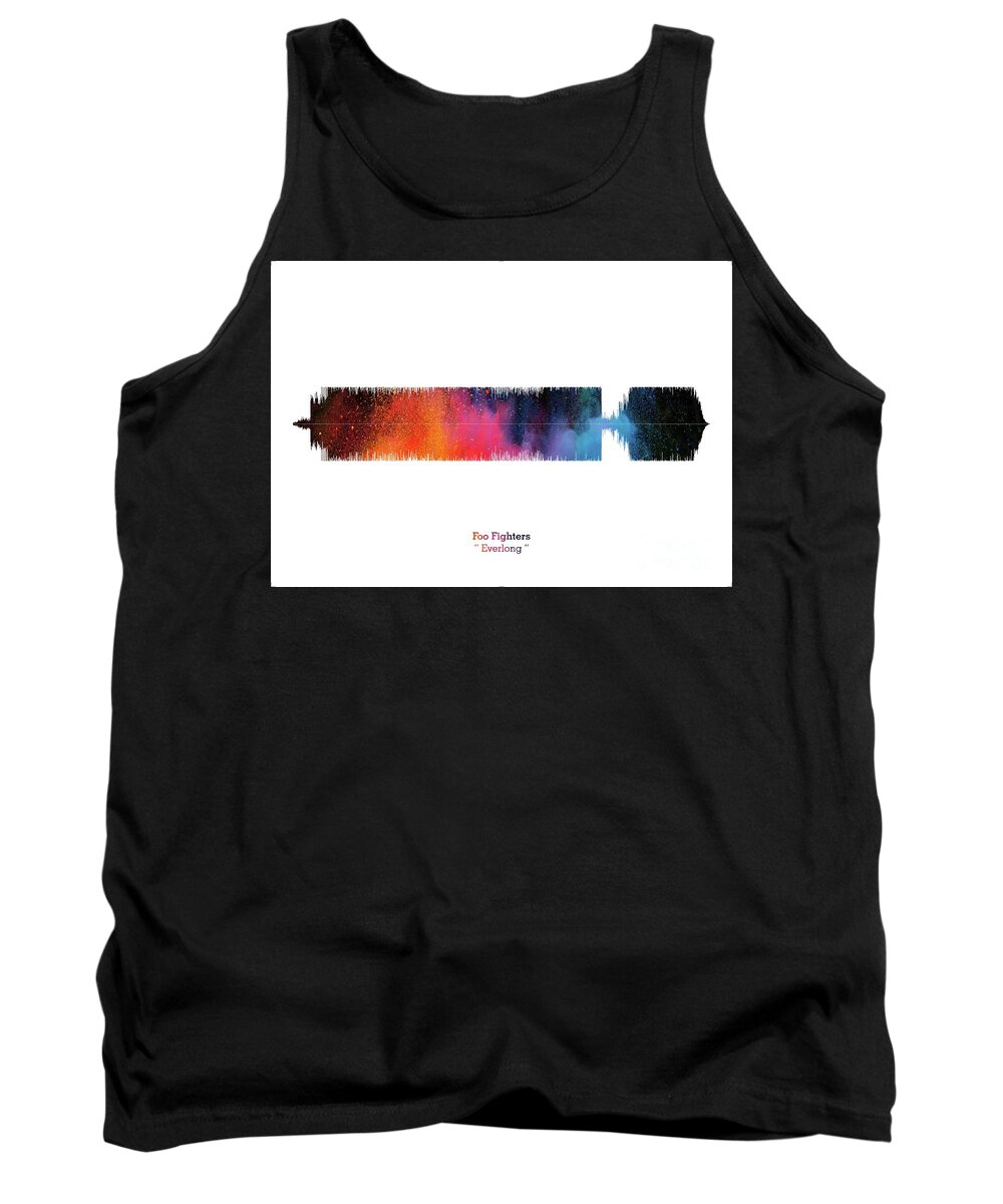 LAB NO 4 Foo Fighters Band Everlong Song Soundwave Print Music Lyrics  Poster Tank Top by Lab No 4 The Quotography Department - Pixels