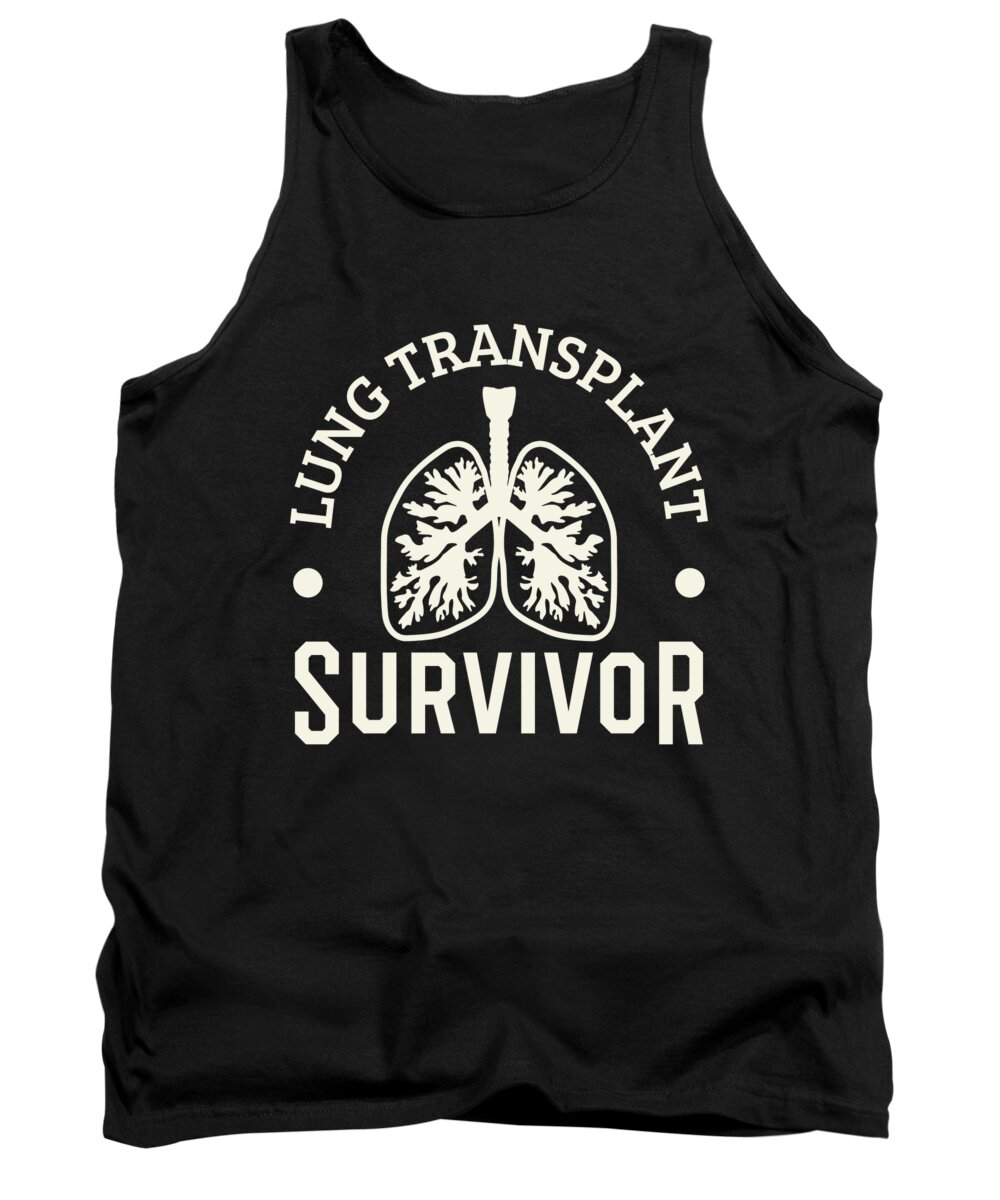 Lung Transplant Tank Top featuring the digital art Lung Transplant Survivor by Michael S