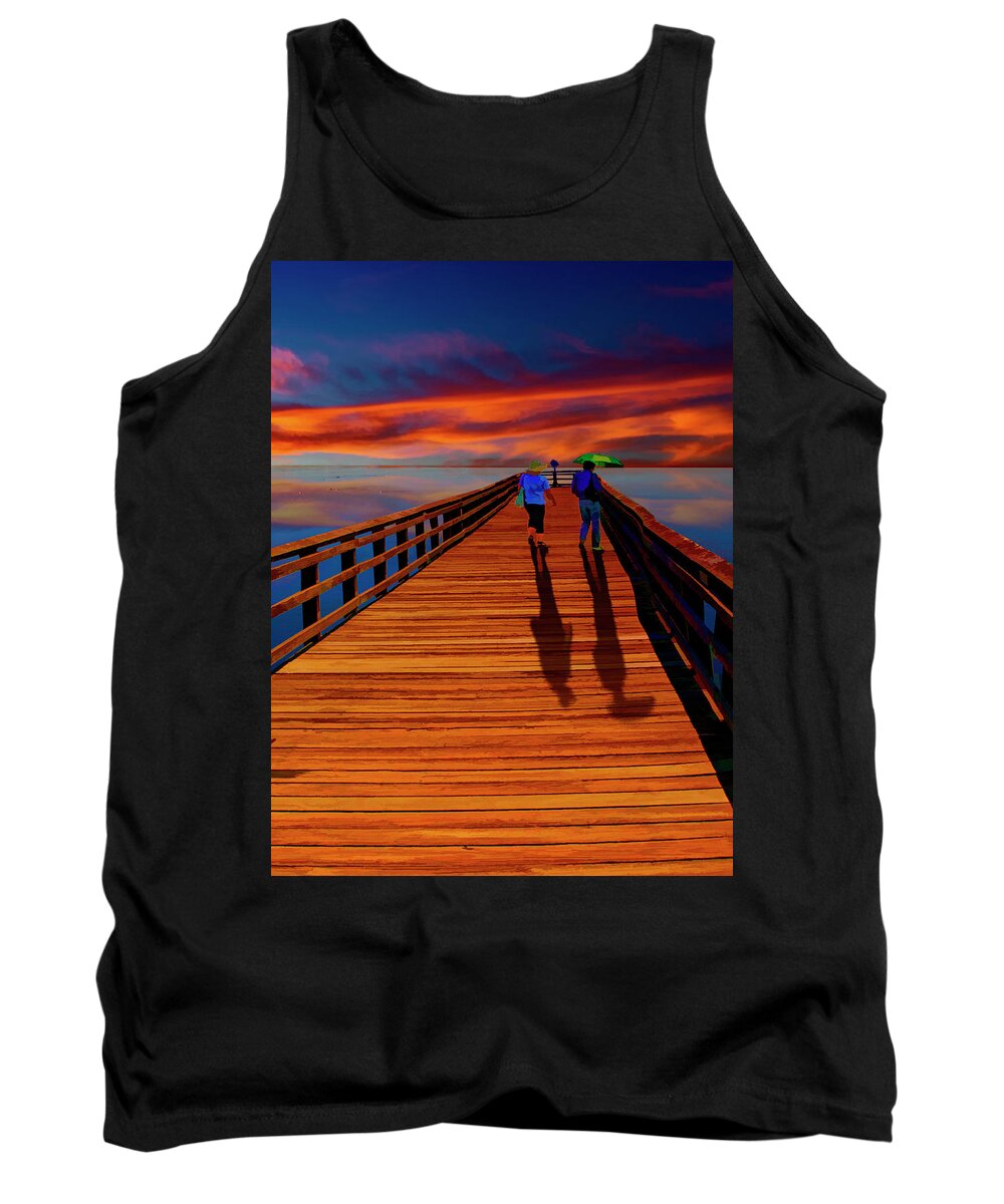 Photography Tank Top featuring the photograph Old Friends #2 by Paul Wear