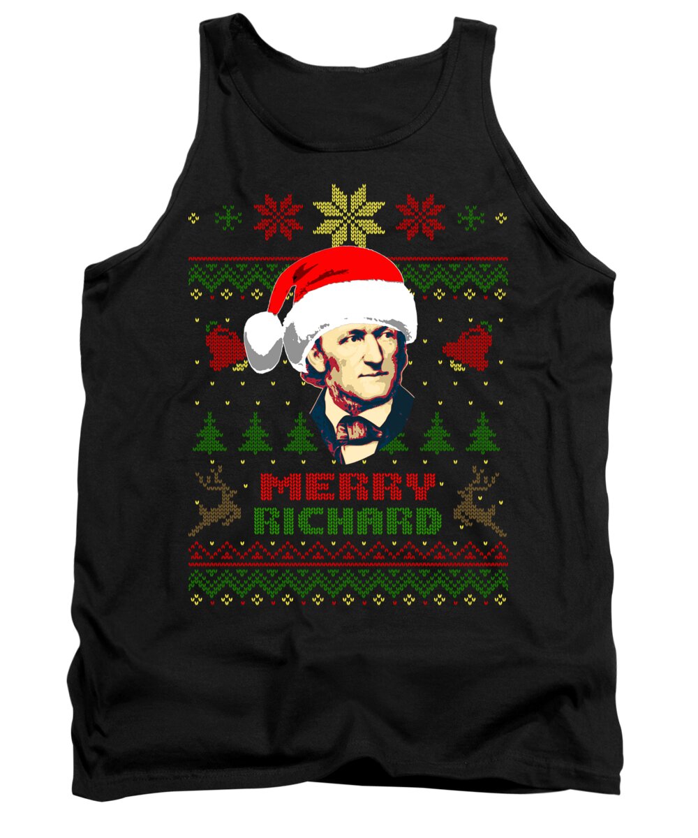 Richard Wagner Tank Top featuring the digital art Richard Wagner Merry Richard by Filip Schpindel
