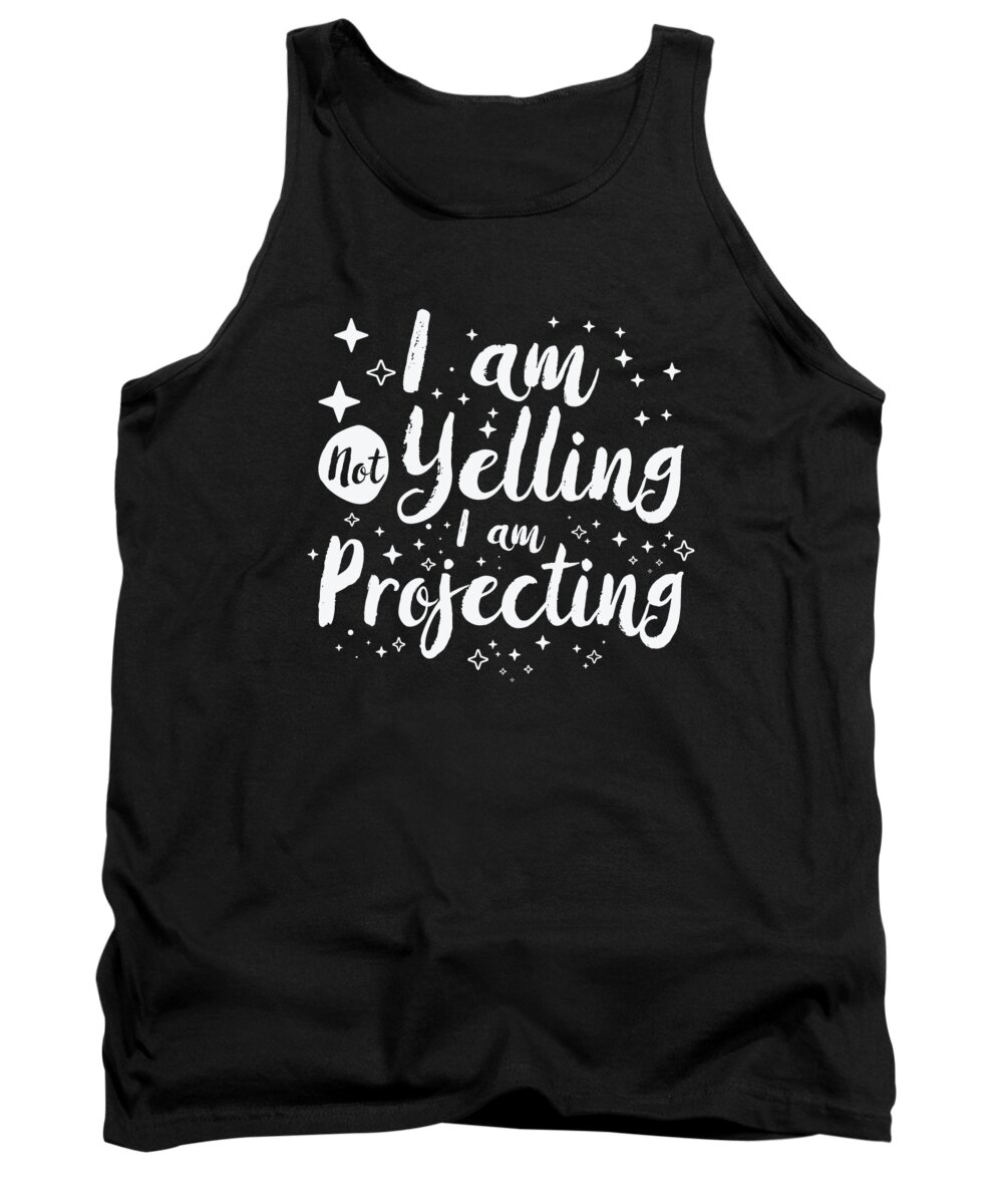 Theater Tank Top featuring the digital art Theater Singer Drama Projecting Musical Yelling Actors #2 by Toms Tee Store