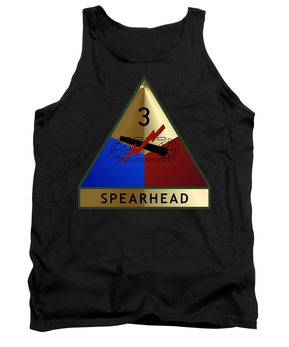 3rd Tank Top featuring the digital art 3rd Armored Division by Bill Richards