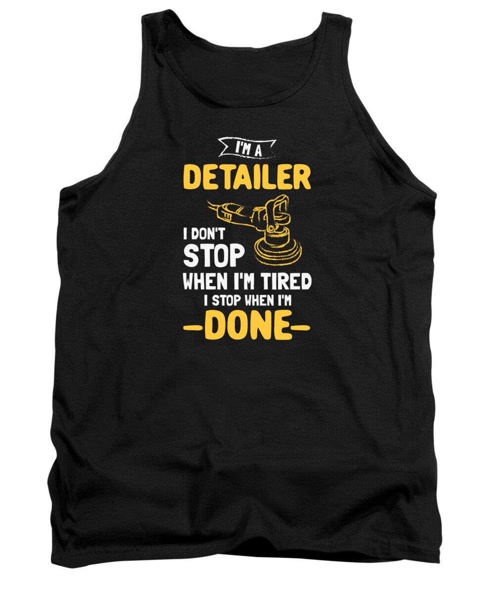 Auto Detailing Tank Top featuring the digital art Auto Detailing Car Detailer #6 by Toms Tee Store