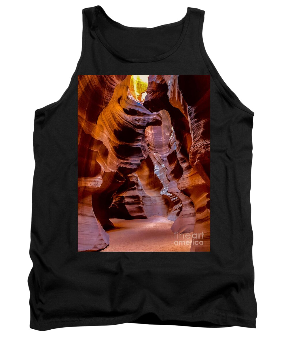 Antelope Canyon Tank Top featuring the digital art Antelope Canyon by Tammy Keyes