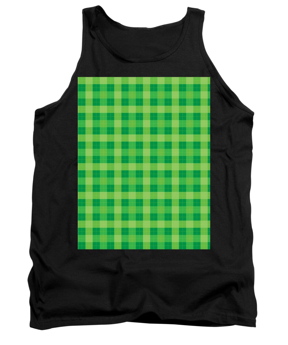 Beer Tank Top featuring the digital art Happy St Patricks Day Pattern Ireland Luck #8 by Mister Tee