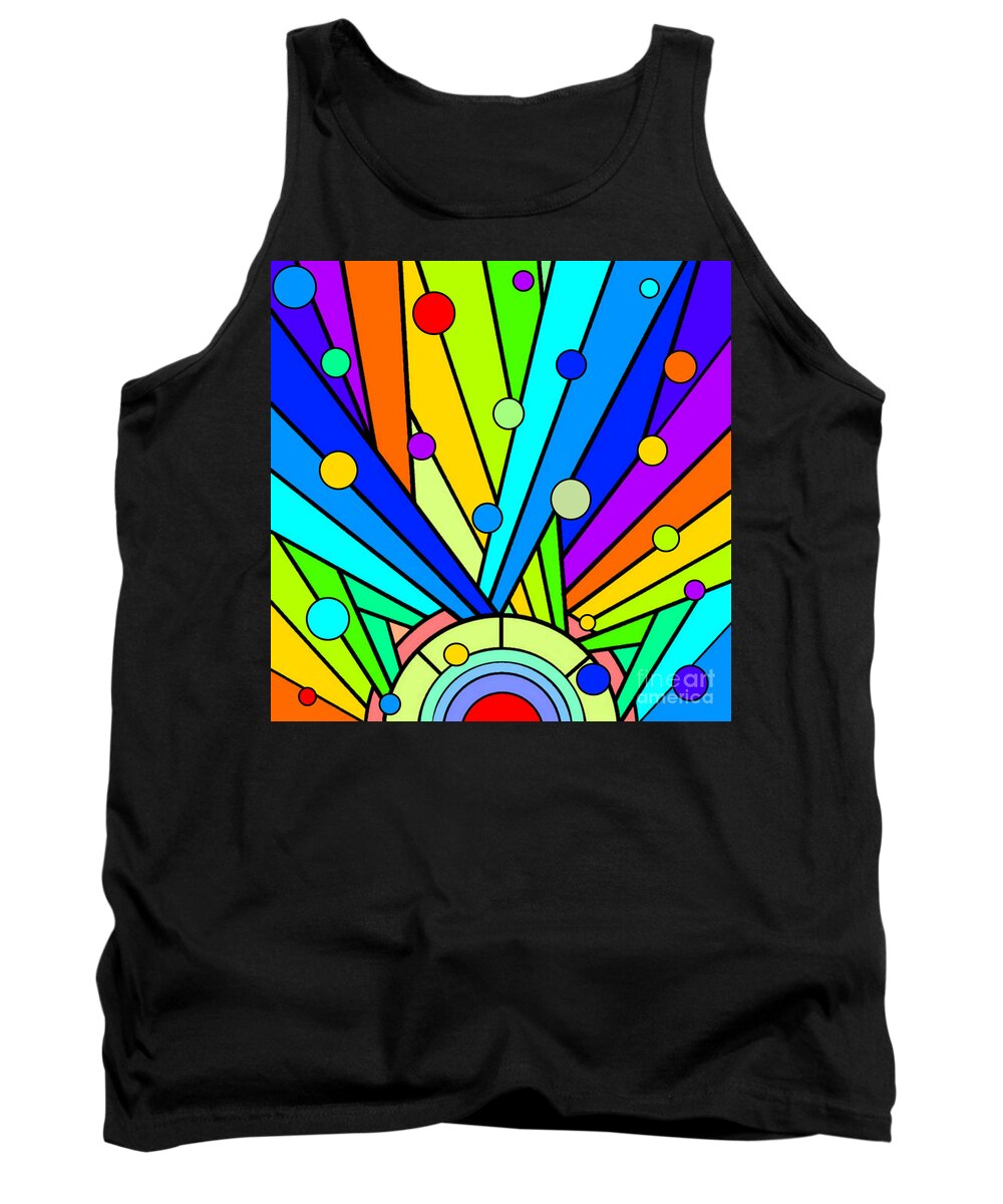 Dots Tank Top featuring the digital art A Bright Light by Designs By L