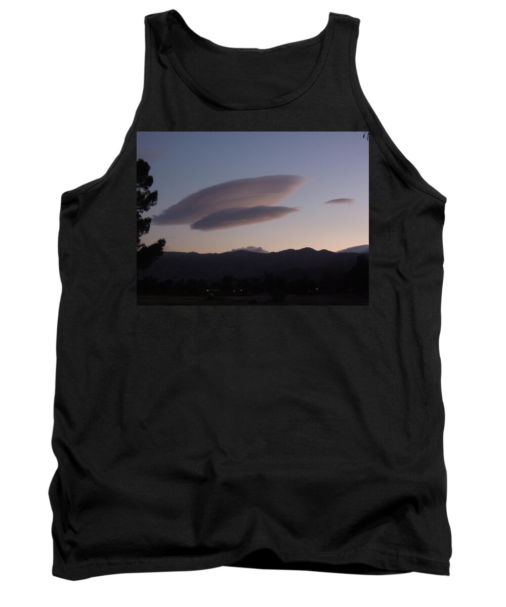 Clouds Tank Top featuring the photograph Above the Clouds by Leslie Porter