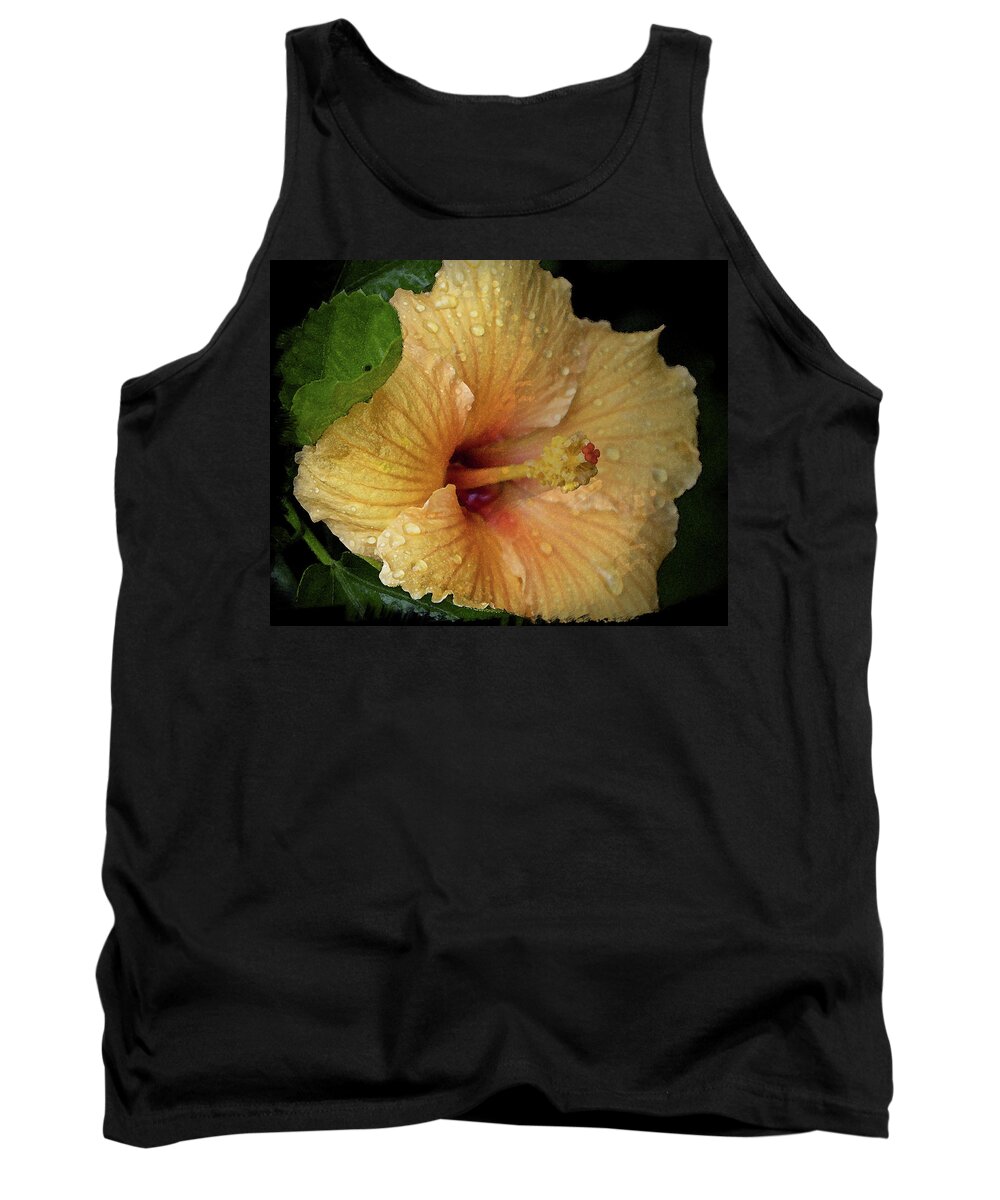 Hibiscus Tank Top featuring the photograph After the Rain by M Kathleen Warren