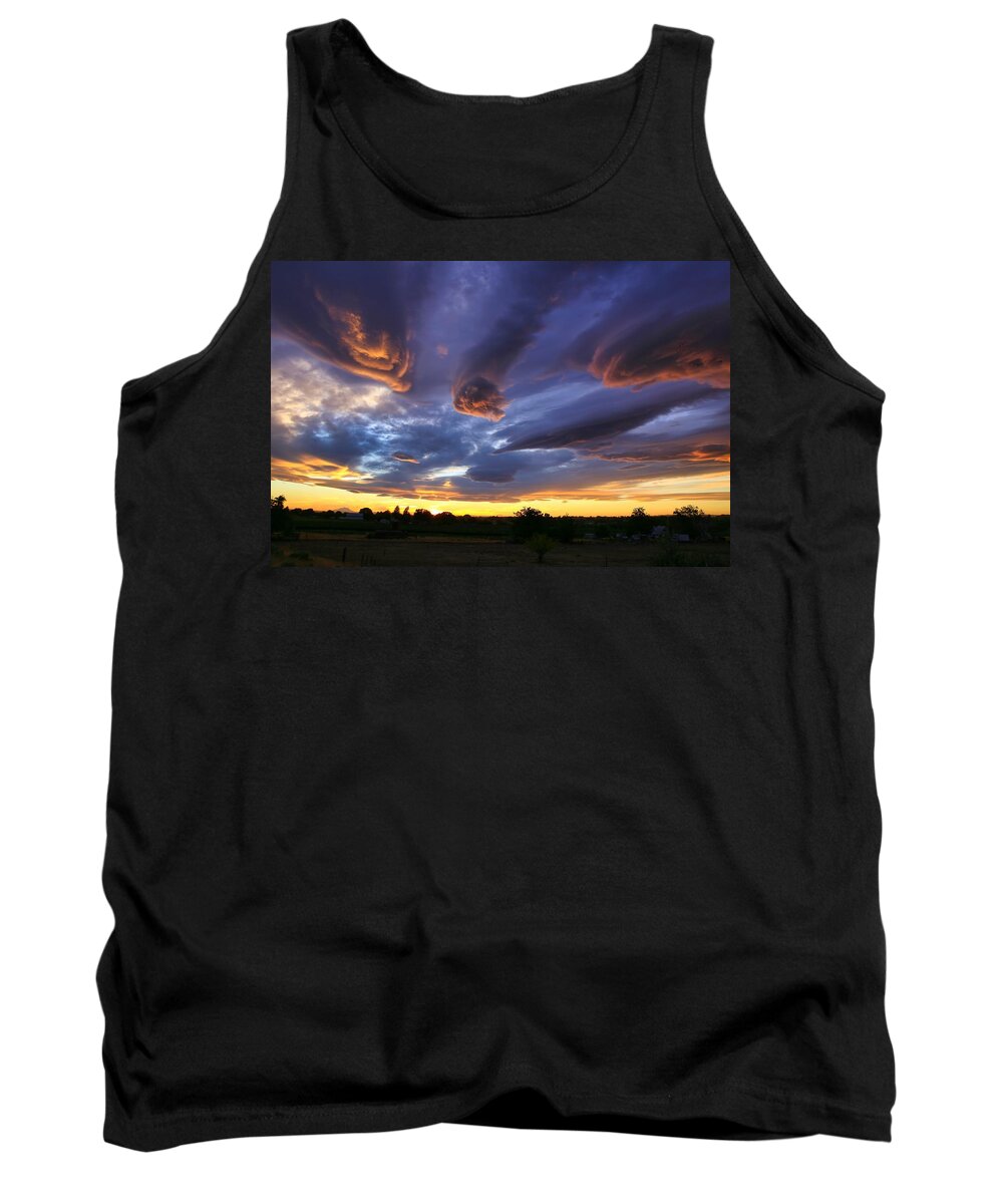 Alien Cloud Formations Tank Top featuring the photograph Alien cloud formations by Lynn Hopwood