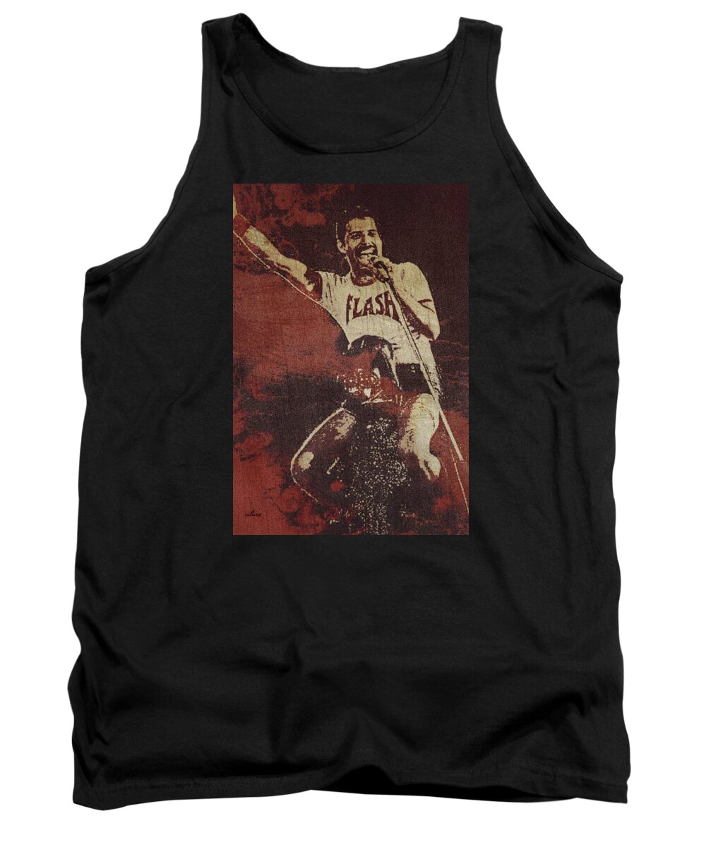 Freddie Tank Top featuring the digital art All I Wanna Do by Christina Rick