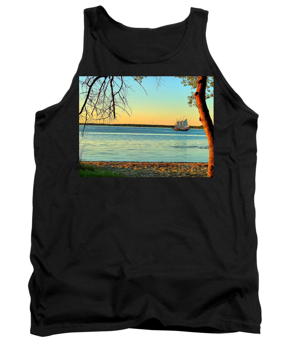  Tank Top featuring the photograph Alliance on the York River by Stephen Dorton