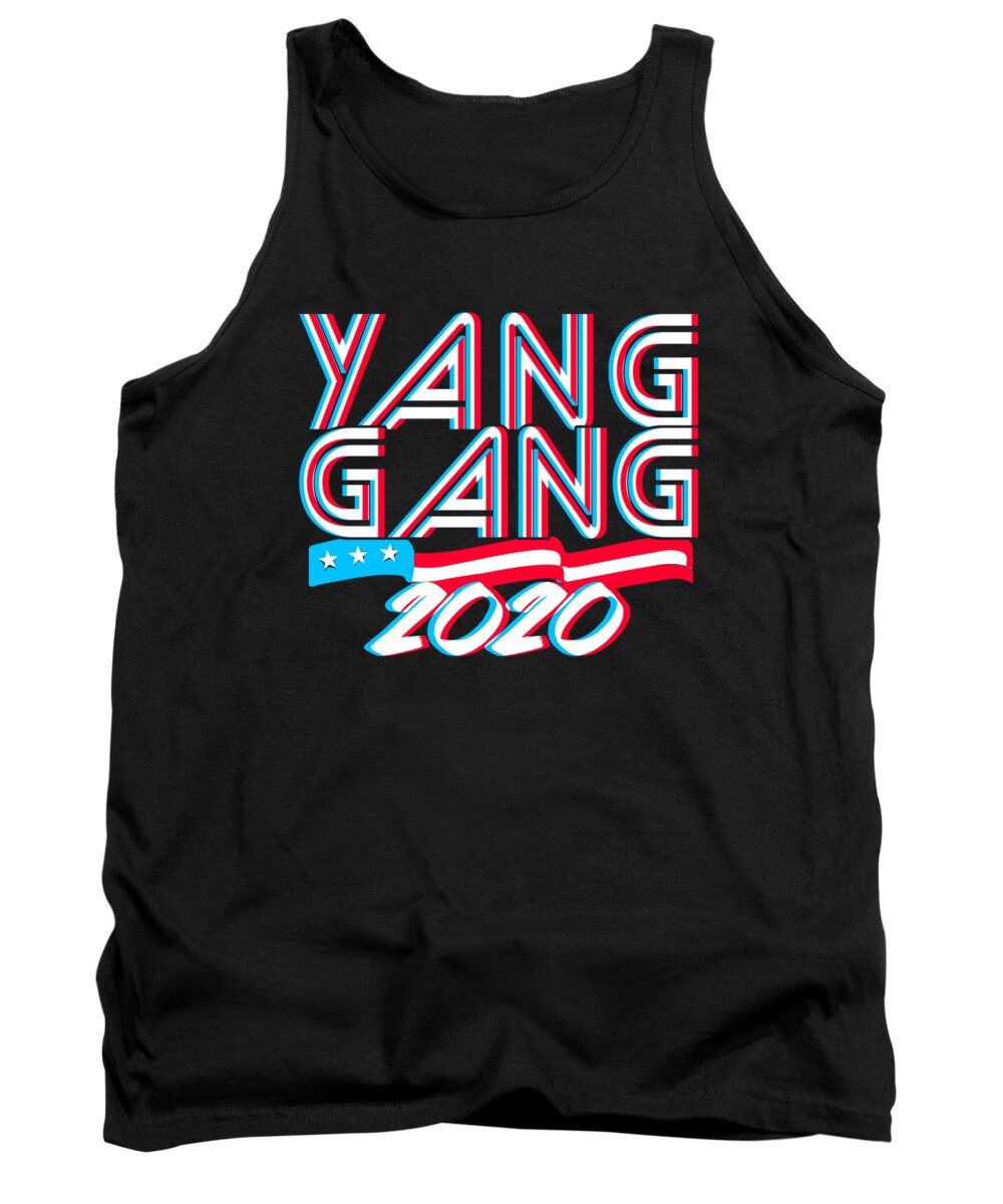 Election Tank Top featuring the digital art Andrew Yang Gang 2020 by Flippin Sweet Gear