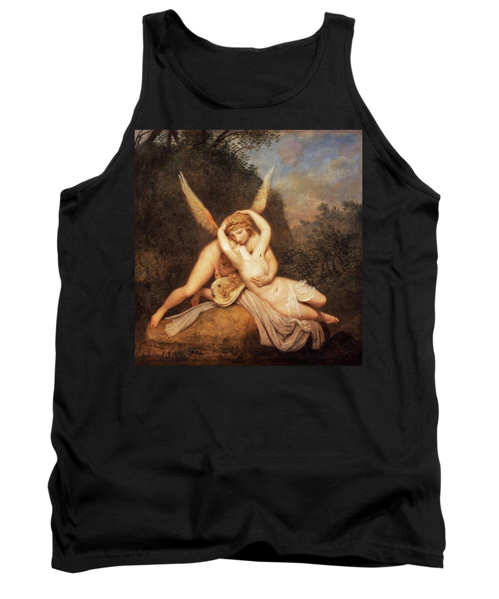 Neoclassicism Tank Top featuring the painting Amore e Psiche #3 by Lagra Art