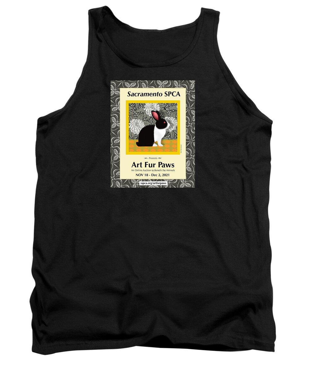  Tank Top featuring the digital art Art Fur Paws Auction Poster by Steve Hayhurst