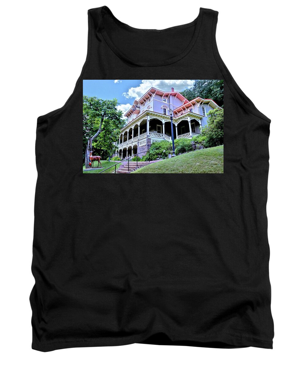 Mansion Tank Top featuring the photograph Asa Packer Mansion by DJ Florek