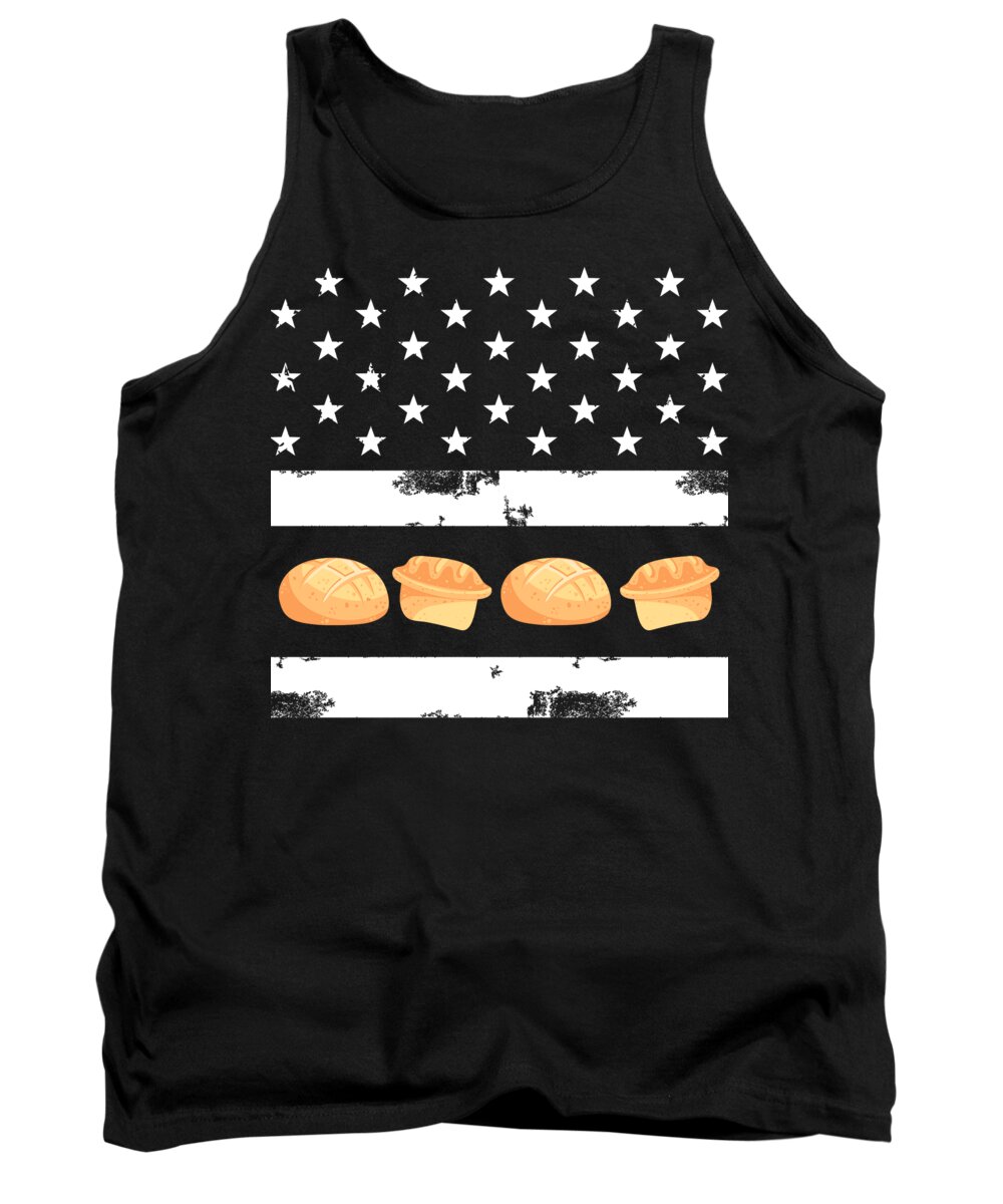Baking Tank Top featuring the digital art Baking Baker Dough Recipe - Pastries Bakery by Crazy Squirrel