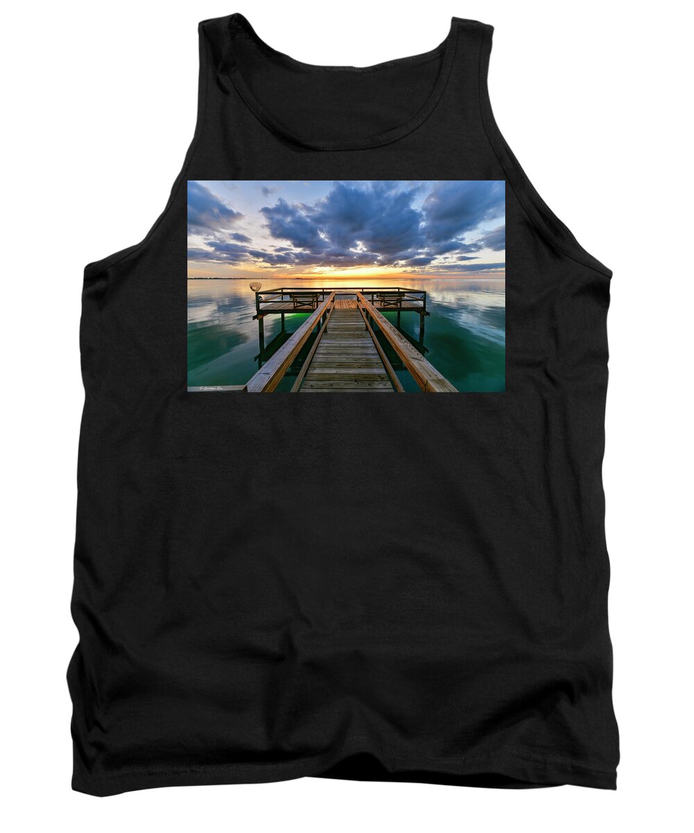Copano Tank Top featuring the photograph Before the Cold Front by Christopher Rice