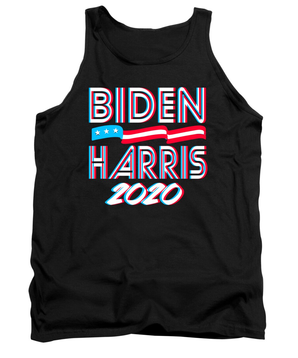 Cool Tank Top featuring the digital art Biden Harris For President 2020 by Flippin Sweet Gear