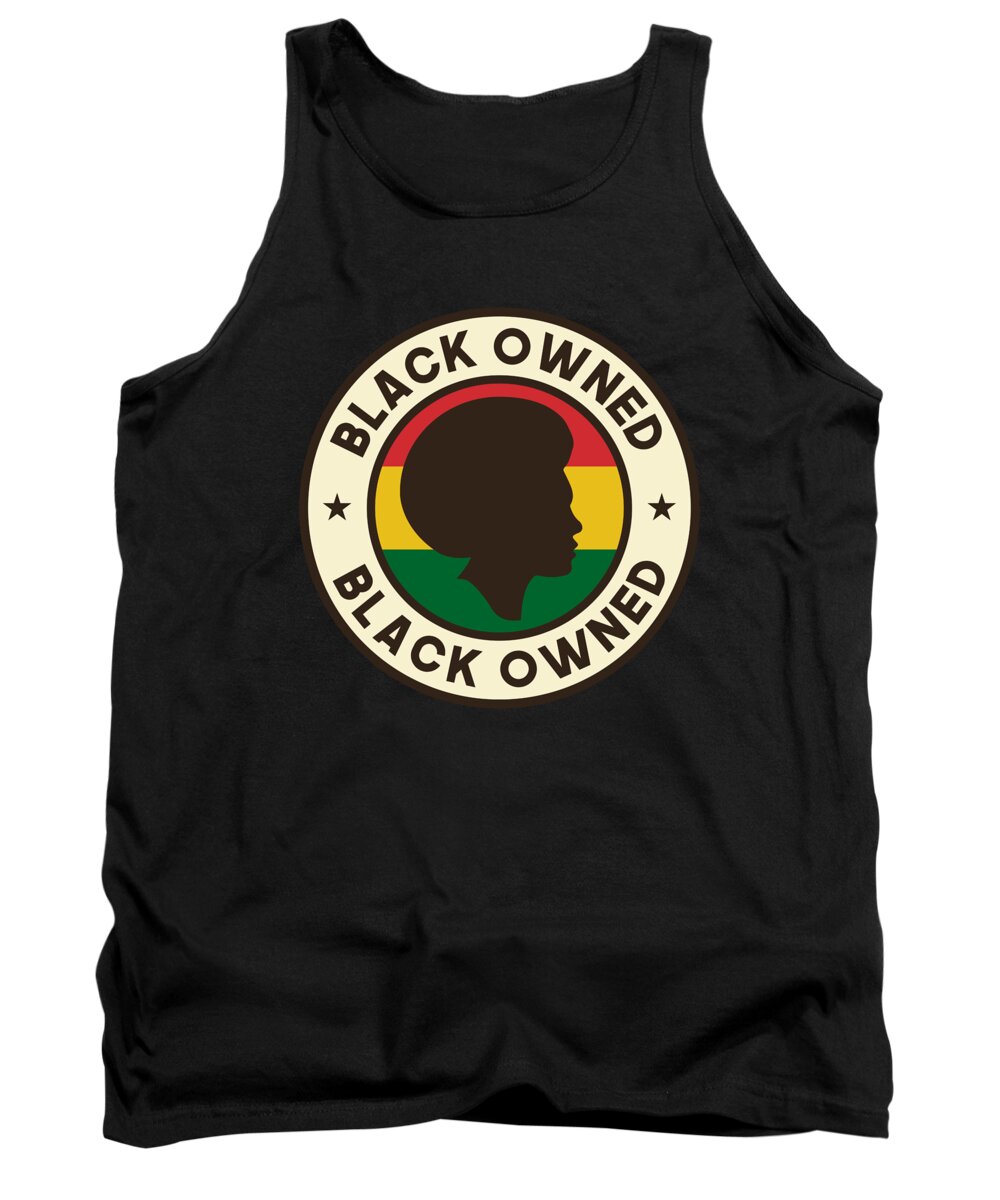 Cool Tank Top featuring the digital art Black Owned Black History Month by Flippin Sweet Gear