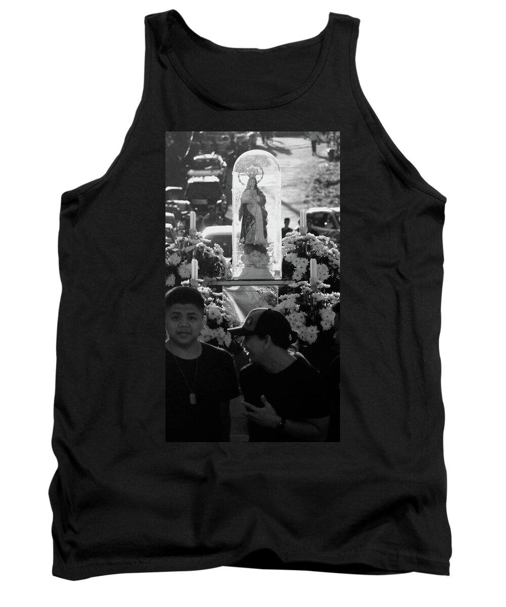 Christianity Tank Top featuring the photograph Christian Festival in Philippines 2 by Robert Bociaga