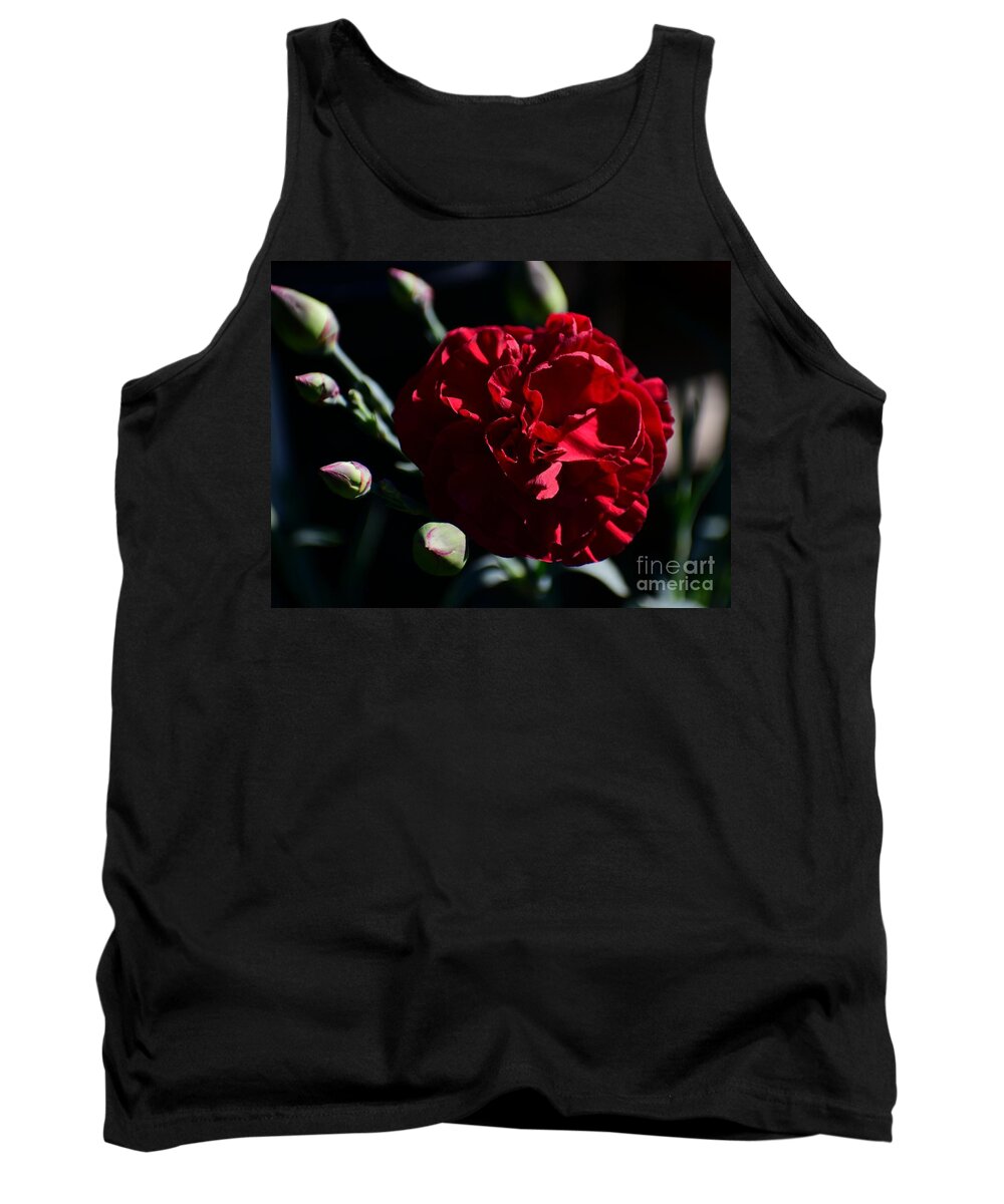 Clavel Tank Top featuring the digital art Clavel by Yenni Harrison