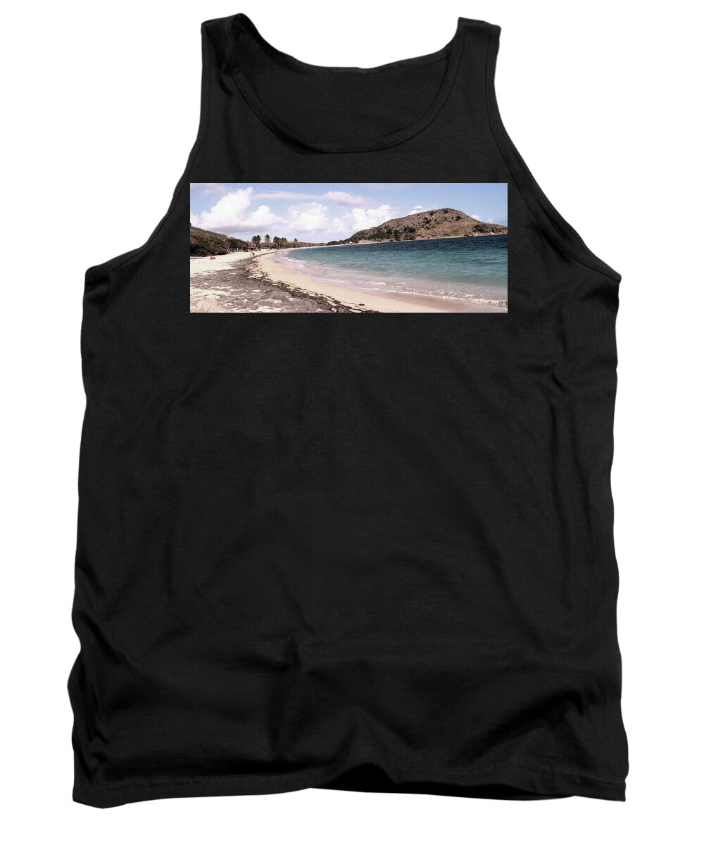 Digital Photo Tank Top featuring the photograph CockelShell Beach in January by Ian MacDonald