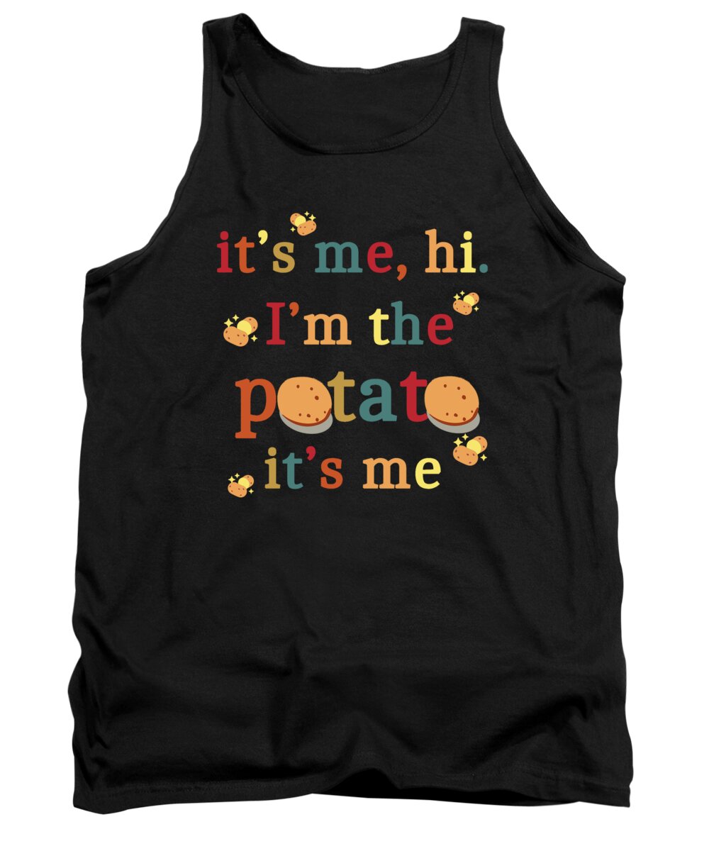 Potato Tank Top featuring the digital art Cute Potato Lover by Me