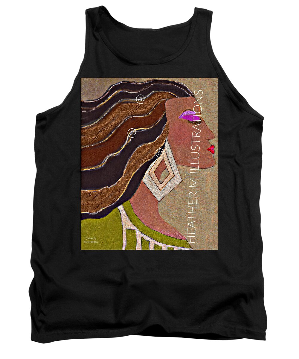 Dream Tank Top featuring the mixed media Dream by Heather M Illustrations and Photography