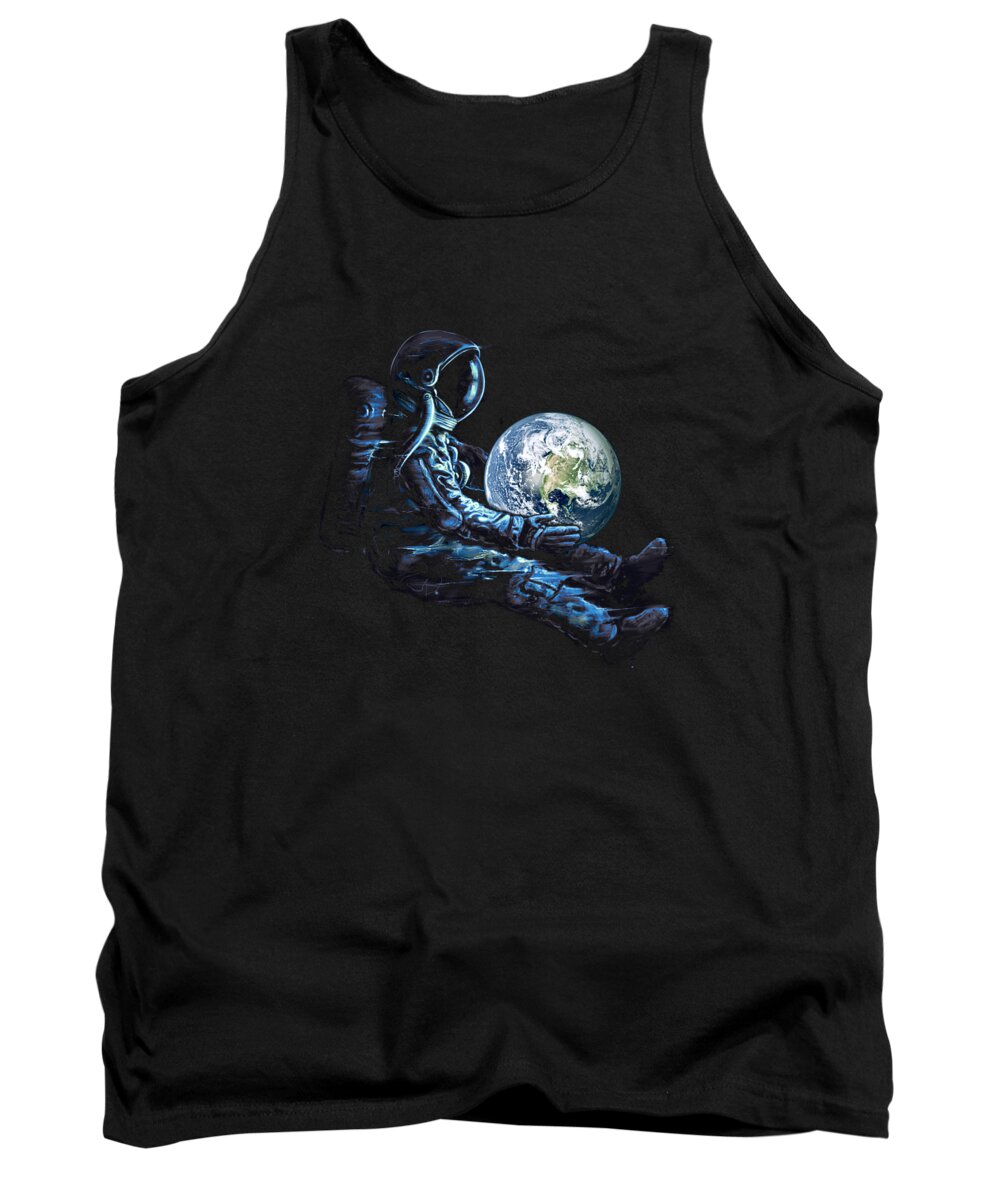 Earth Tank Top featuring the digital art Earth Play by Nicebleed