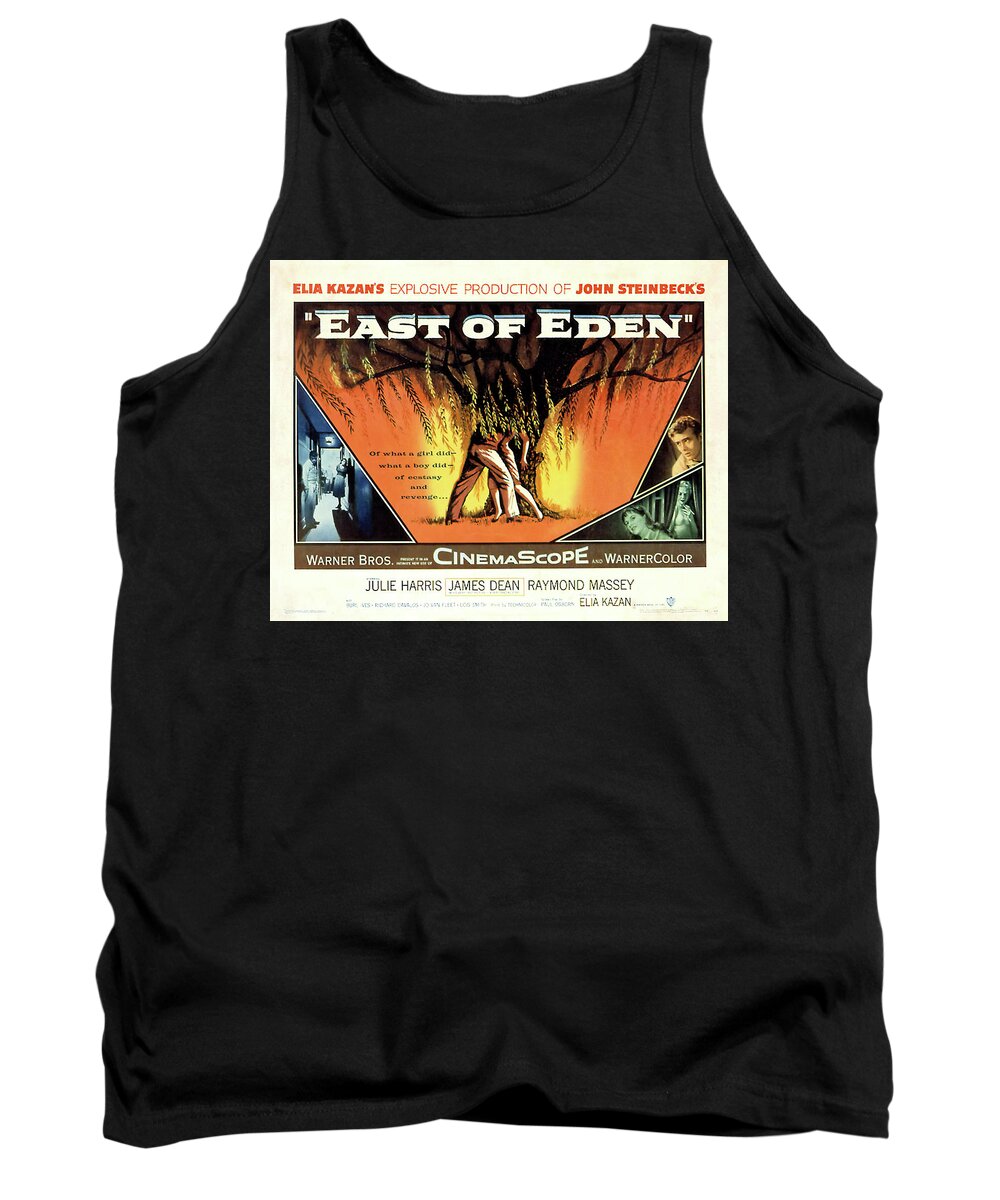 James Dean Tank Top featuring the mixed media ''East of Eden'' - h-1955 by Movie World Posters