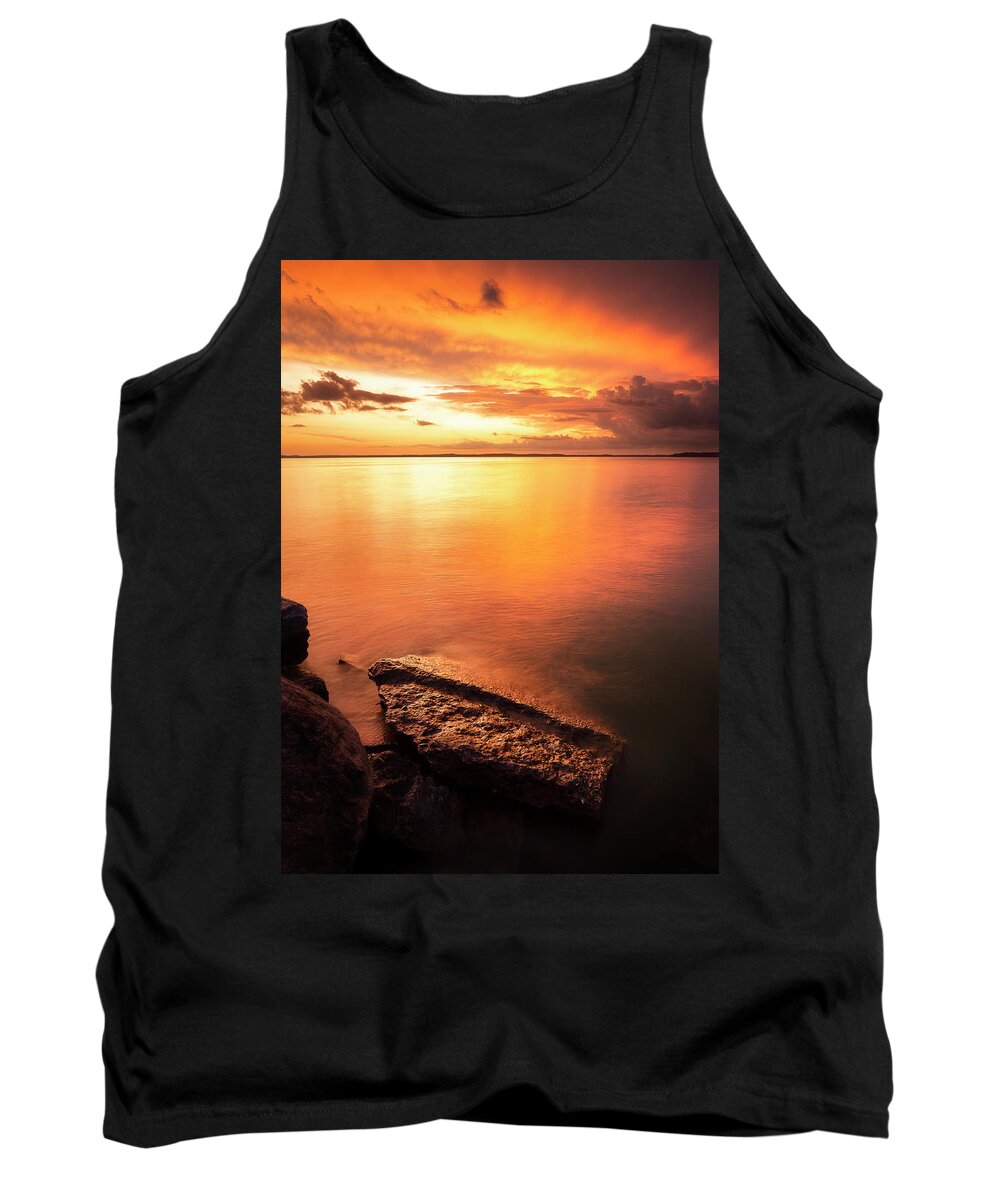 Sunset Tank Top featuring the photograph Evening Splendor by Nate Brack