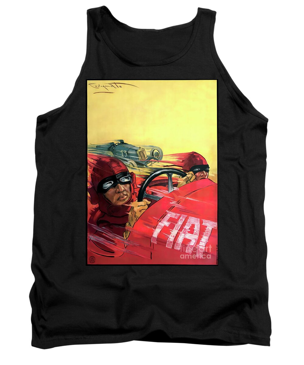 Fiat Tank Top featuring the photograph Fiat Poster in 1923 by Carlos Diaz
