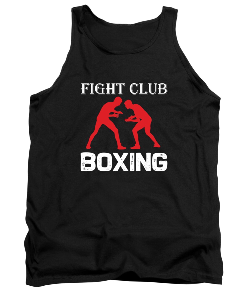 Boxing Tank Top featuring the digital art Fight club boxing by Jacob Zelazny