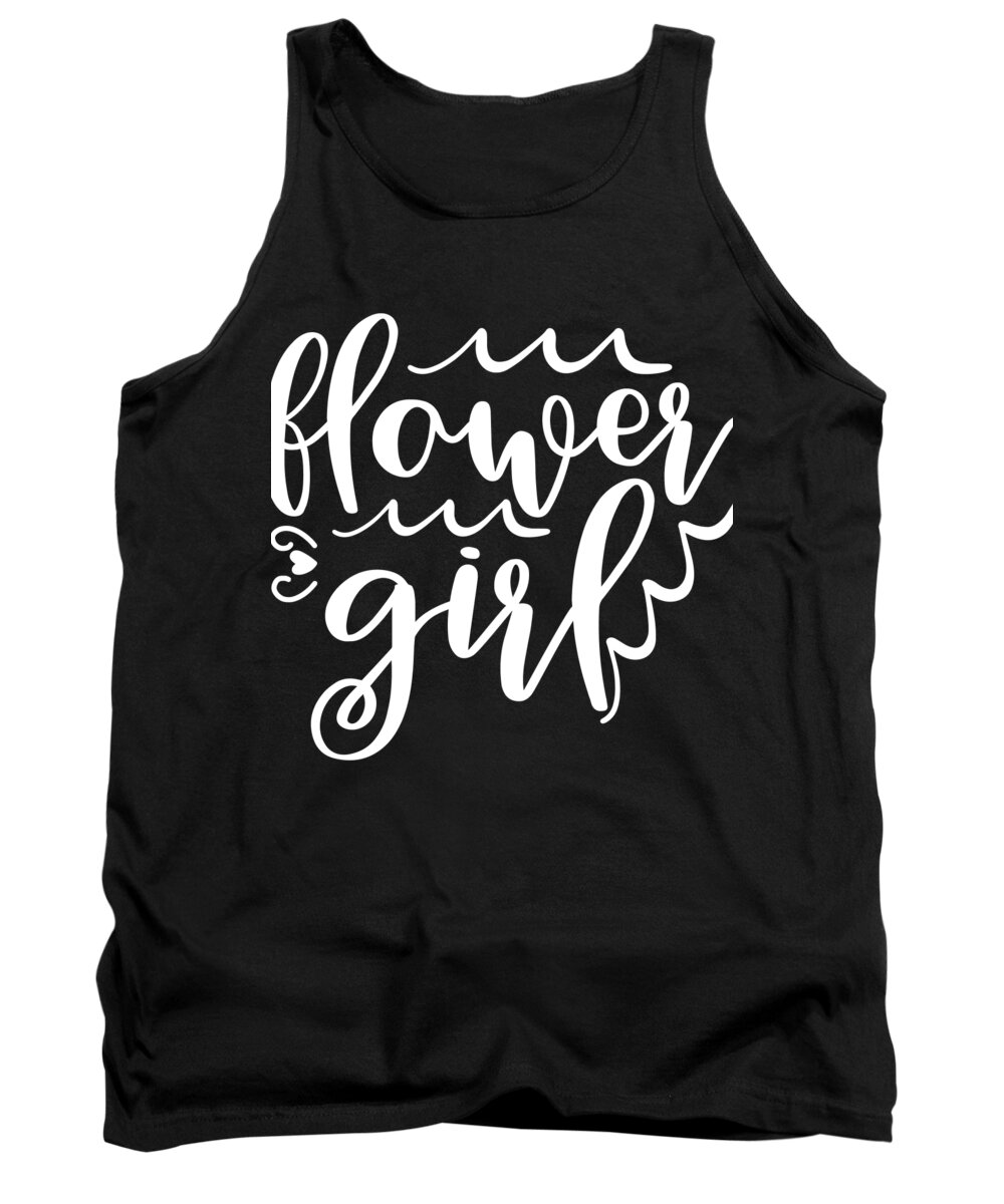 Bridesmaid Tank Top featuring the digital art Flower Girl by Jacob Zelazny