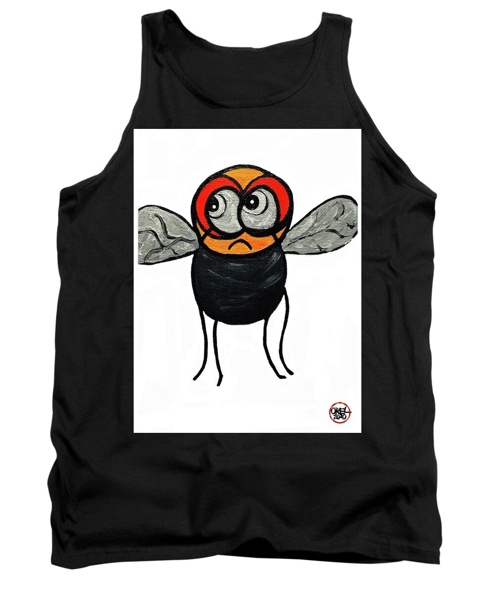  Tank Top featuring the painting Fly Boy by Oriel Ceballos