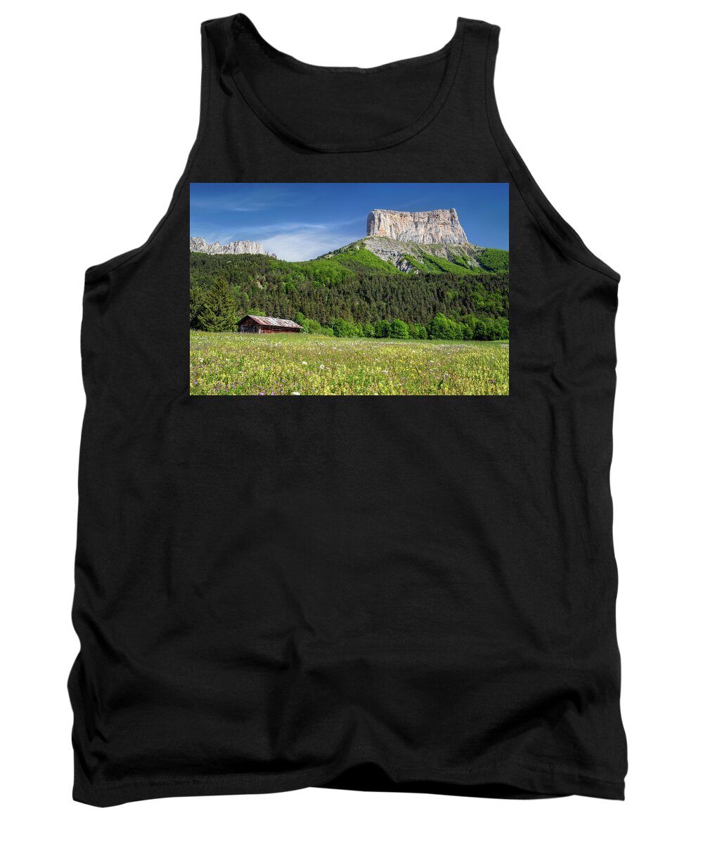 Wild Tank Top featuring the photograph France - the Mont Aiguille in Trieves by Olivier Parent