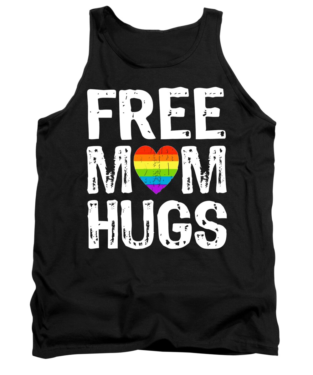 T Shirt Tank Top featuring the painting Free Mom Hugs LGBT T-Shirt Tee Tees by Tony Rubino