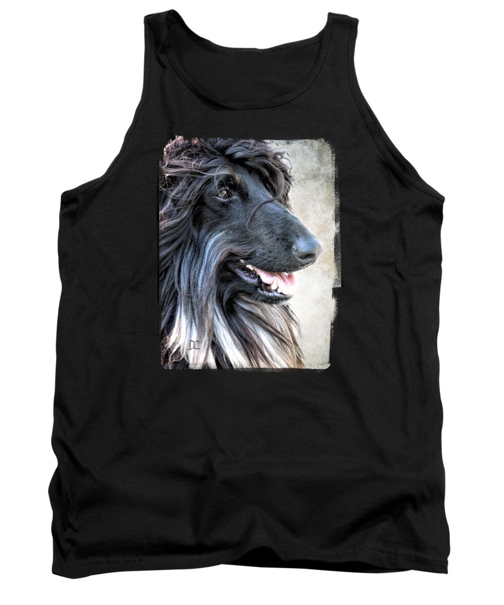 Afghan Hound Tank Top featuring the photograph Full of Himself by Diane Chandler
